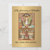 Uitnodiging katholieke priesterbevel Jubileum (Voorkant)