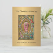 Uitnodiging katholieke priesterbevel Jubileum (Staand voorkant)