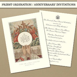Uitnodiging katholieke priesterbevel Jubileum