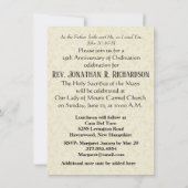 Uitnodiging katholieke priesterbevel Jubileum (Achterkant)