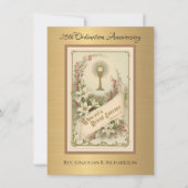 Uitnodiging katholieke priesterbevel Jubileum (Voorkant)