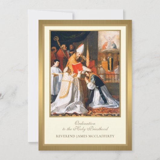 Uitnodiging Katholieke Priesterwijding tot het Hei (Voorkant)