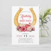 Uitnodiging Kentucky Derby Feestje (Staand voorkant)