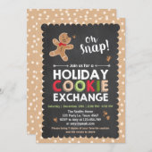 Uitnodiging kerst voor de uitwisseling van vakanti (Voorkant / Achterkant)