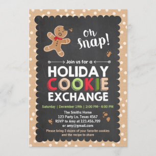 Uitnodiging kerst voor de uitwisseling van vakanti