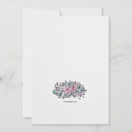 Uitnodiging kerstavond (Achterkant)