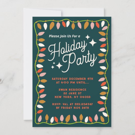 Uitnodiging kerstavond met terugwerkende kracht (Voorkant)