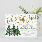 Uitnodiging kerstboomfeest (Staand voorkant)