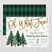 Uitnodiging kerstboomfeest (Voorkant / Achterkant)