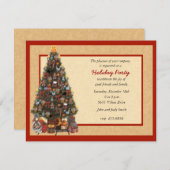 Uitnodiging kerstboomfeest (Voorkant / Achterkant)