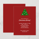 Uitnodiging kerstboomfeest (Voorkant / Achterkant)