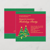 Uitnodiging kerstboomfeestdag (Voorkant / Achterkant)