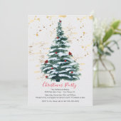 Uitnodiging kerstboomfeestdag (Staand voorkant)