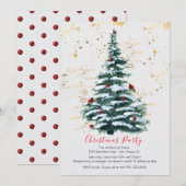 Uitnodiging kerstboomfeestdag (Voorkant / Achterkant)