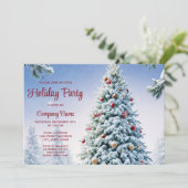 Uitnodiging kerstboomfeestdag (Staand voorkant)
