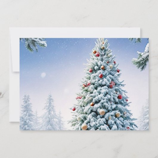 Uitnodiging kerstboomfeestdag (Achterkant)