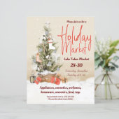 Uitnodiging kerstboomvakantie (Staand voorkant)