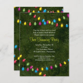 Uitnodiging kerstboomverlichting (Voorkant / Achterkant)