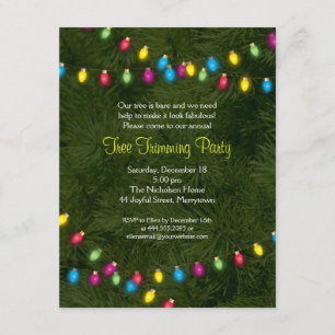 Uitnodiging kerstboomverlichting