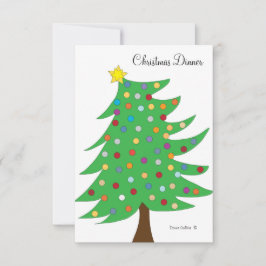 Uitnodiging kerstdiner stijl 2