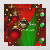 Uitnodiging kerstfeest (Voorkant / Achterkant)