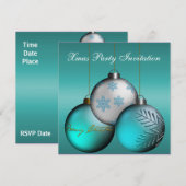 Uitnodiging kerstfeest (Voorkant / Achterkant)