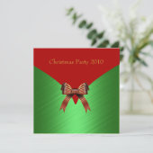 Uitnodiging kerstfeest (Staand voorkant)