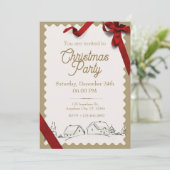 Uitnodiging | Kerstfeest (Staand voorkant)