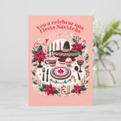 Uitnodiging Kerstfeest Kerstdag (Staand voorkant)