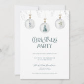 Uitnodiging Kerstfeest met Kerstversiering (Voorkant)