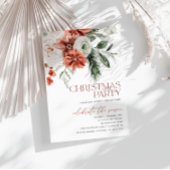 Uitnodiging kerstfeest, moderne feestdag