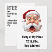 Uitnodiging Kerstfeest Nieuw Adres (Voorkant / Achterkant)