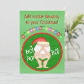 Uitnodiging kerstfeest op basis van Aangepaste ker (Staand voorkant)