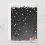 Uitnodiging kerstfeest Winter Kerstfeest (Achterkant)