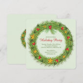 Uitnodiging kerstfeestdag (Voorkant / Achterkant)