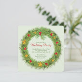 Uitnodiging kerstfeestdag (Staand voorkant)