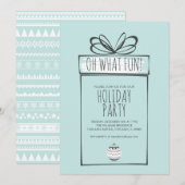 Uitnodiging kerstfeestdag (Voorkant / Achterkant)