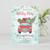 Uitnodiging kerstfeestdag (Staand voorkant)