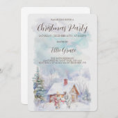 Uitnodiging kerstfeestdag (Voorkant / Achterkant)