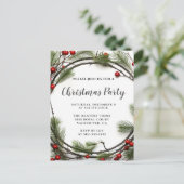 Uitnodiging kerstfeestdag (Staand voorkant)