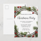 Uitnodiging kerstfeestdag (Voorkant / Achterkant)