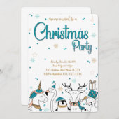 Uitnodiging kerstfeestdag (Voorkant / Achterkant)