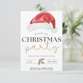 Uitnodiging kerstfeestdag (Staand voorkant)