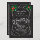 Uitnodiging kerstfeestdag (Voorkant / Achterkant)