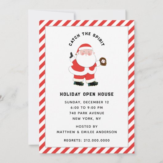 Uitnodiging kerstfeestdag (Voorkant)