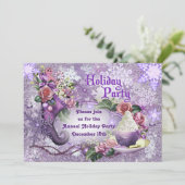 Uitnodiging kerstfeestdag (Staand voorkant)