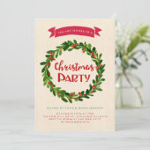 Uitnodiging kerstfeestdag (Staand voorkant)