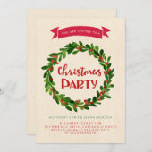 Uitnodiging kerstfeestdag (Voorkant / Achterkant)