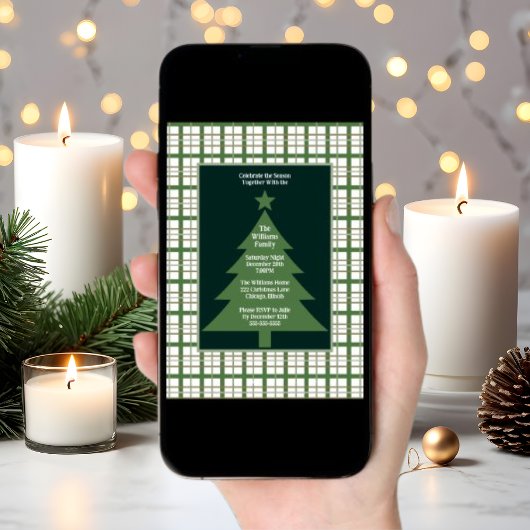 Uitnodiging kerstfeestdag feestdag