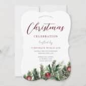 Uitnodiging kerstfeestdag feestdag (Voorkant)